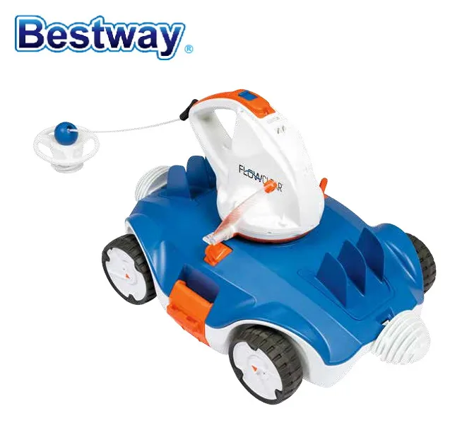 58483 Bestway 110 V Авто бассейн чистый робот для плоского дна над-земли в-земля бассейн Li-Cell автоматический очиститель беспроводной полный движения