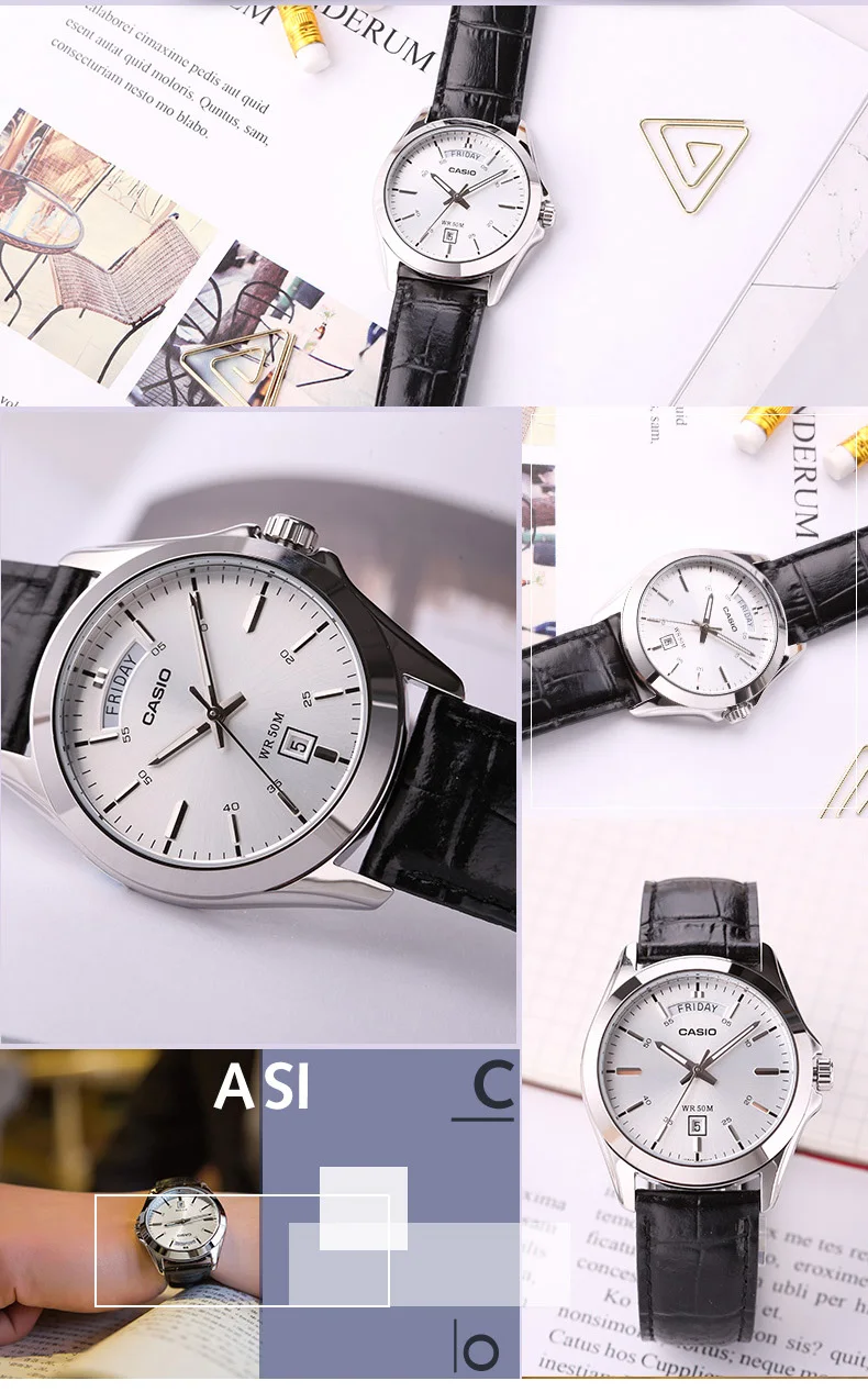 Casio Часы Указатель серии неделя Дата дисплей Кварцевые Мужские watchMTP-1370L-7A