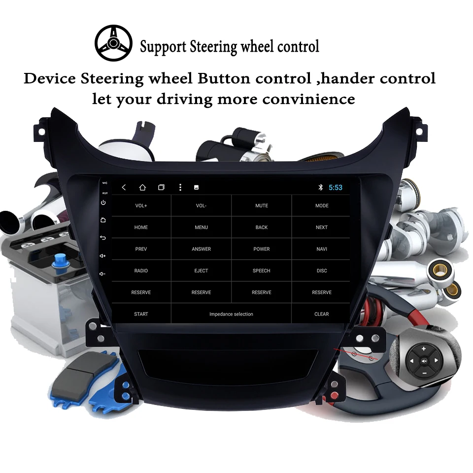 Android 10 0 6 Гб RAM автомобильный DVD плеер GPS навигация головное устройство для Hyundai