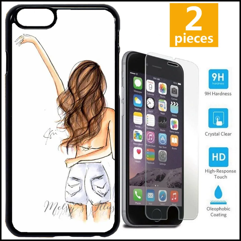 Милый чехол для телефона BFF Crazy Girls Best Friend iPhone X 7 8Plus XR Xs Max 6s Samsung S9 S10e + закаленное