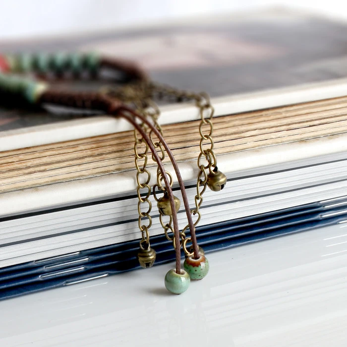 Новая мода Винтаж Керамика браслет ручной вязать аксессуары браслеты