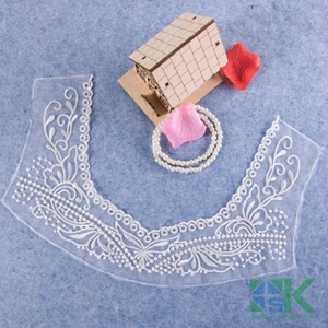 DIY патчи воротник 5 шт 4 Цвет Чистой пряжи вышивка цветок Кружева Одежды украшения