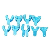 10pcspack central supply blue plastic oral instrument teeth trays teeth holders for children adult oral care