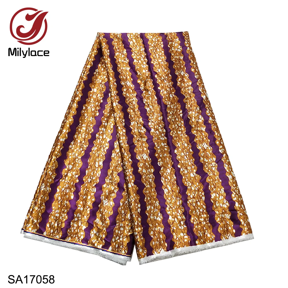 Новинка 2019 африканская атласная ткань с принтом высокое качество цифровая