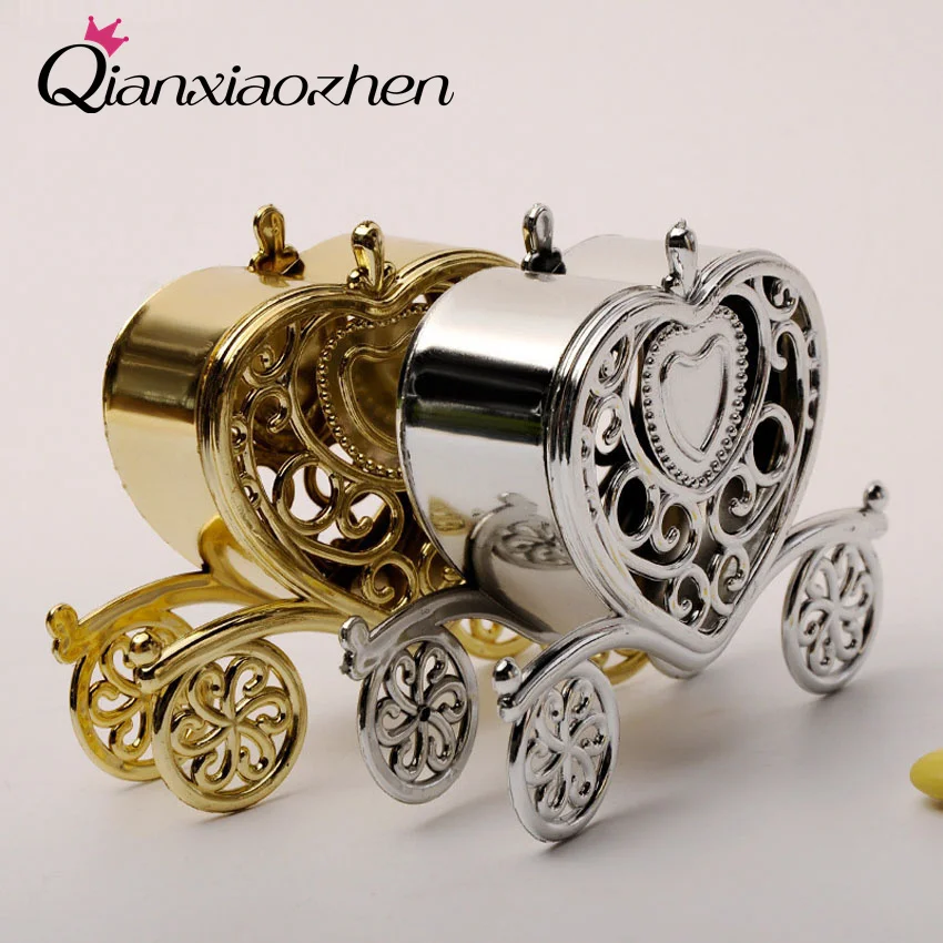 Qianxiaozhen 12 шт. любовь тыква каретка пластиковая Свадебная коробка для конфет