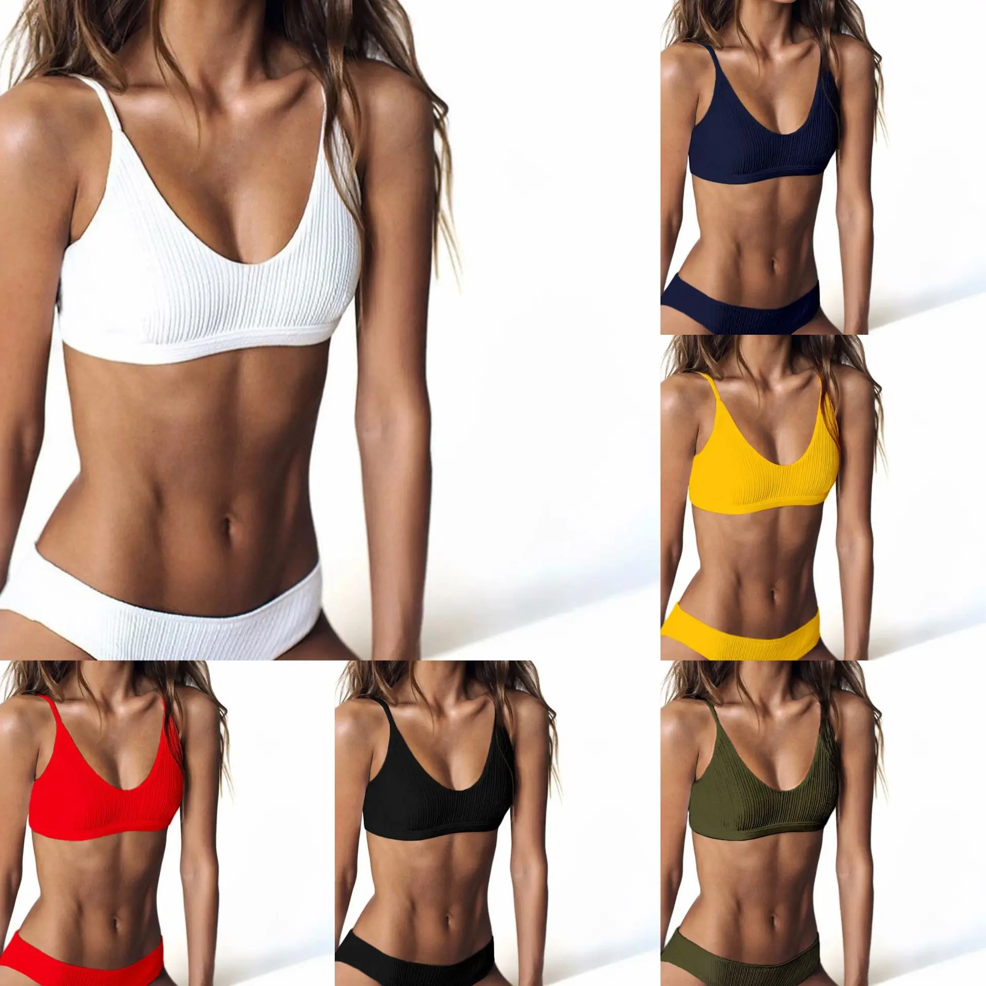 Купальный костюм бикини 2020 Mujer Push Up комплект трикини женские купальники