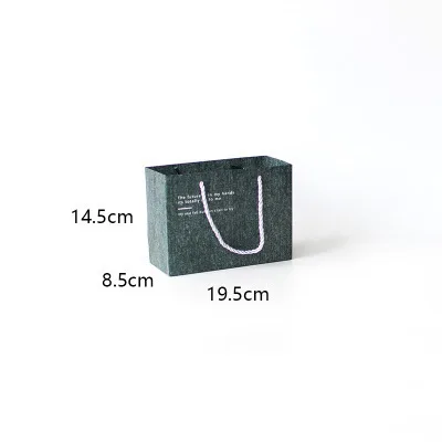 dark green-S Наслаждайтесь моментом индивидуальная джинсовая креативная 1 шт бумажная Подарочная сумка бизнес Подарочная сумка хозяйственная упаковка вечерние украшения Свадебная коробка - Цвет: dark green-S
