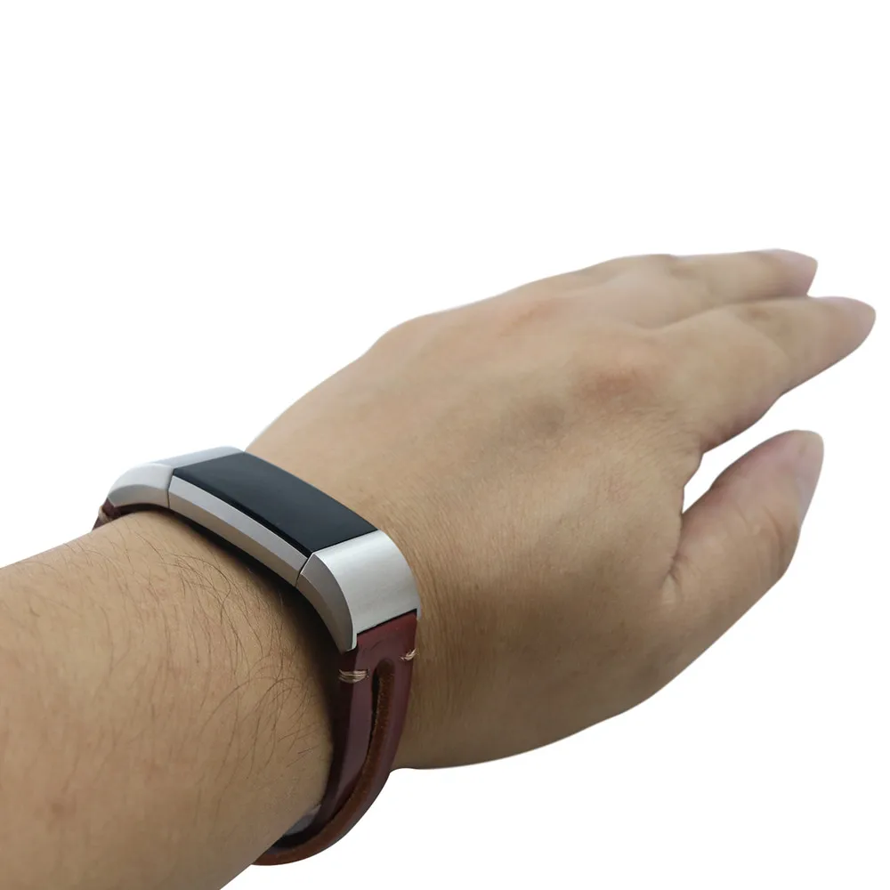 Замена кожаный браслет ремешок браслет для Fitbit Charge 2
