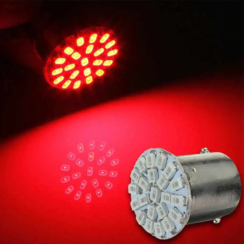 1156 BA15S 1206 22SMD Белый светодиодный стоп сигнал поворосветильник свет Автомобильная