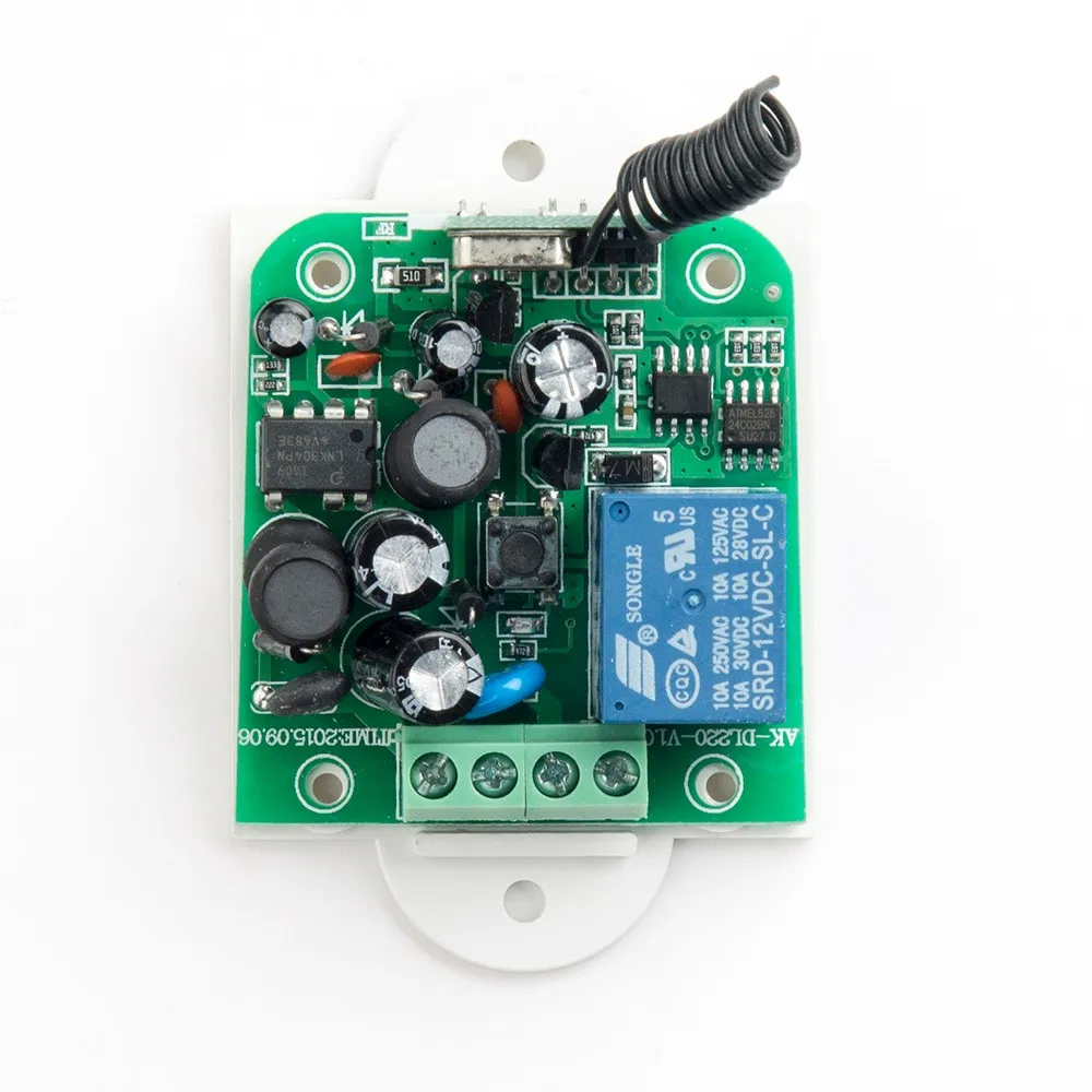 85V 110V 220V 250V 1CH Wireless Remote Control Switch Receiver+3*Wall Panel Transmitter Sticky Smart Home | Электроника