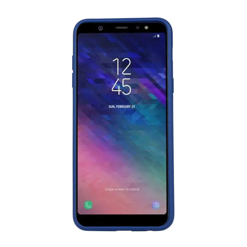 Для Samsung A6 Plus чехол Мягкая Матовая силиконовая задняя крышка сумка для телефона