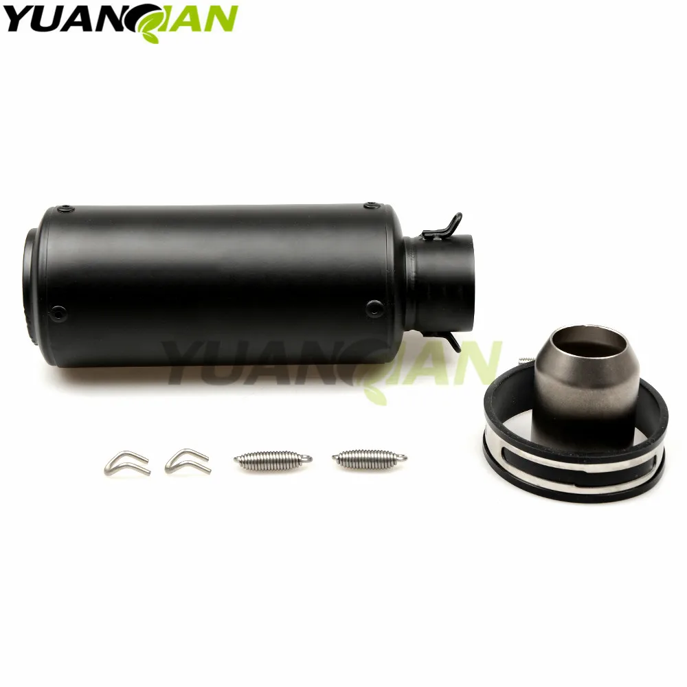 51-61mm Motorcycle Modified Exhaust pipe Muffler scooter For YAMAHA YZF R25 R15 R6 R125 kawasaki z750 Z800 FZ8 FZ1 FZ6R | Автомобили и