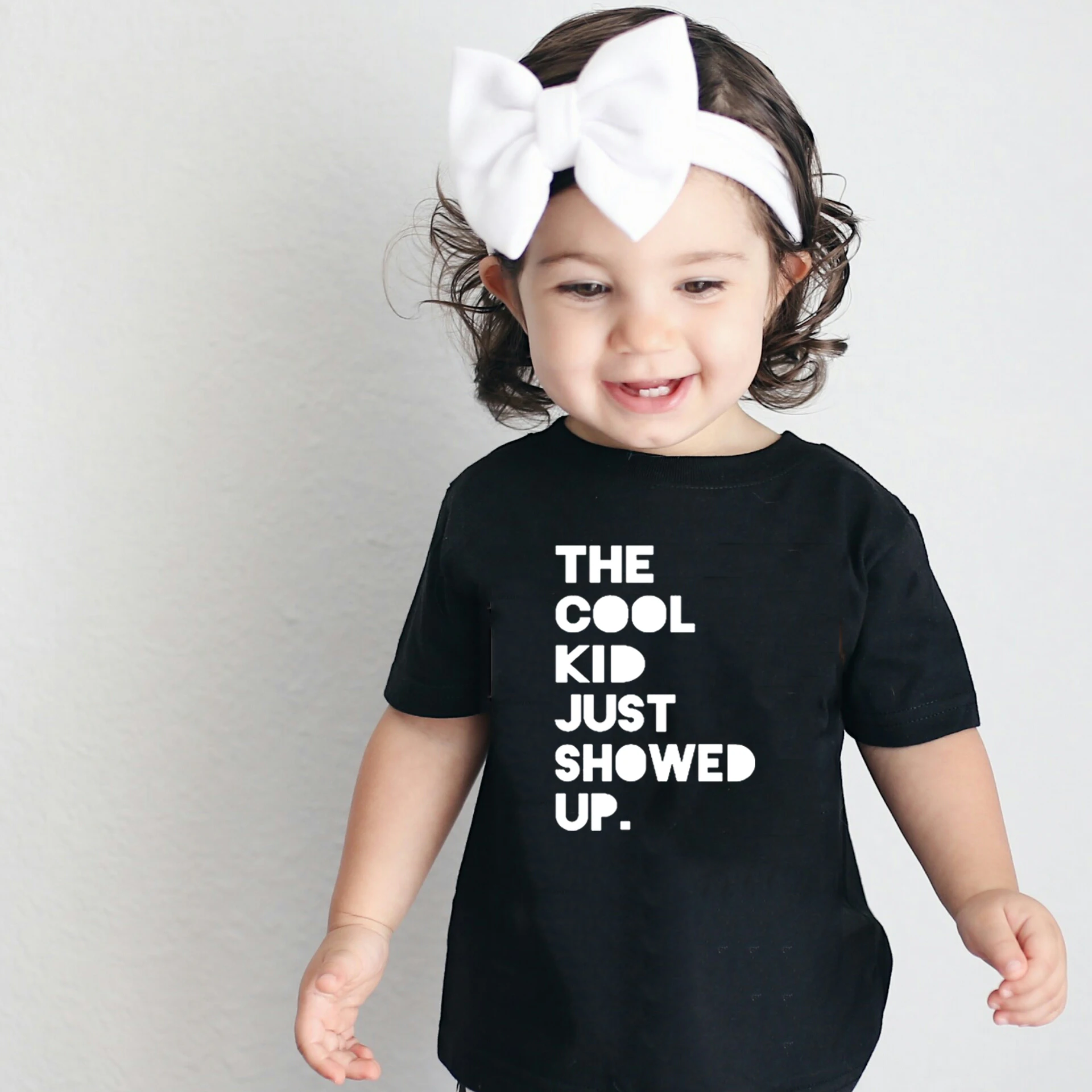 Camiseta con estampado de letras para ni&ntilde;os y ni&ntilde;as, ropa de verano, camisetas bonitas-0