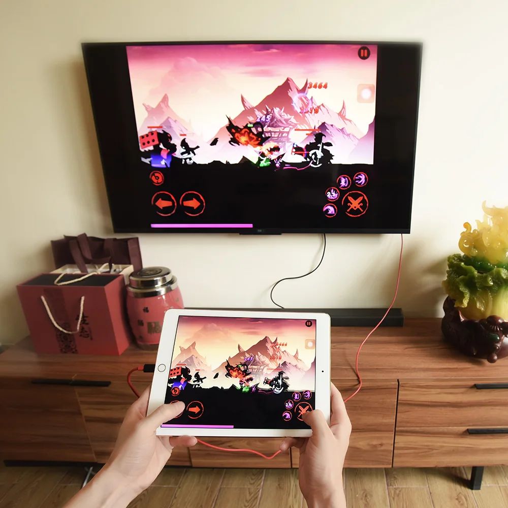 HOCO для Apple plug hdmi AV кабель адаптер зарядки 8-контактный к HDTV 1080p проектор монитор iPhone