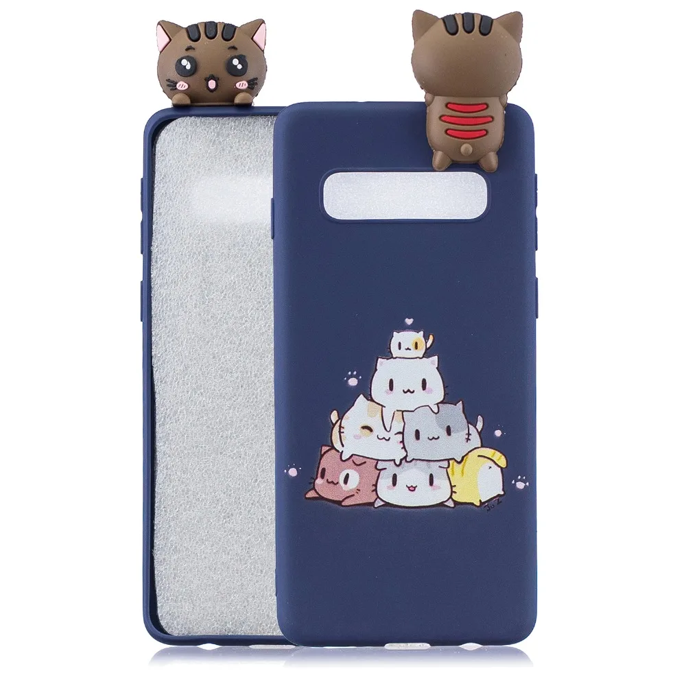 Case For Samsung Galaxy S9 S10 Plus S10e S9plus S10plus 3D Cartoon Silicone Cover S7 Edge S8 |