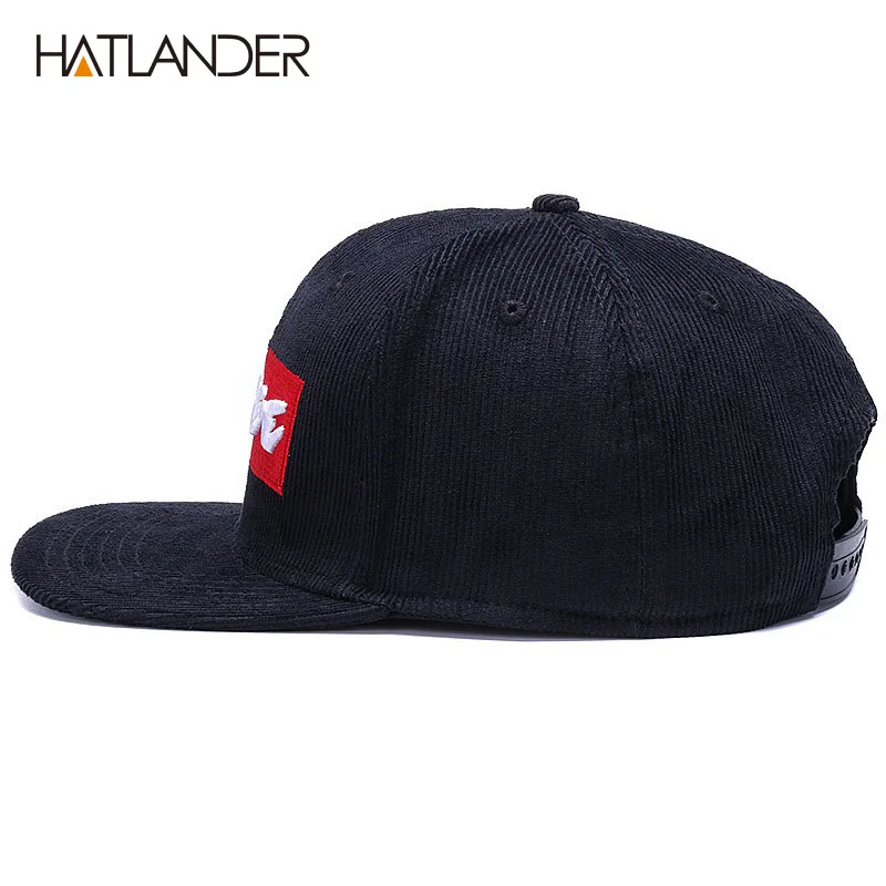 Кепка HATLANDER Мужская Вельветовая брендовая бейсболка с вышивкой и надписью