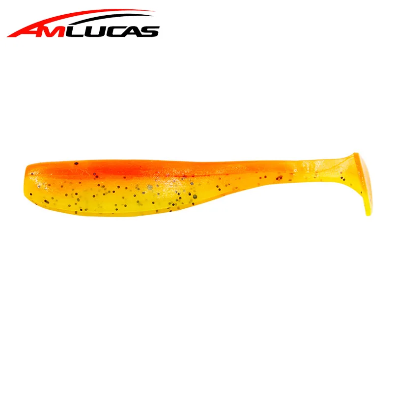 Amlucas 12 шт 65 мм 1 8g воблеры рыболовные приманки Easy Shiner от Swimbait Мягкая силиконовая