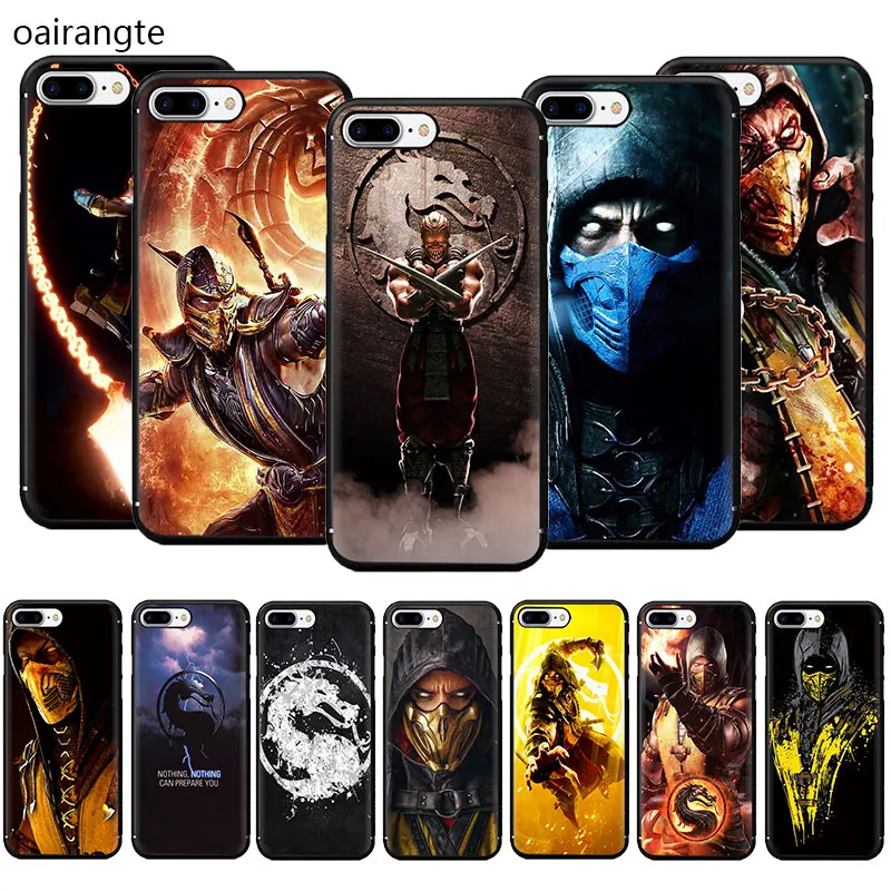 Мягкий чехол для телефона из ТПУ Scorpion In More Kombat для iPhone 11 Pro 5 5S 6 6s 7 8 Plus X XR XS MAX