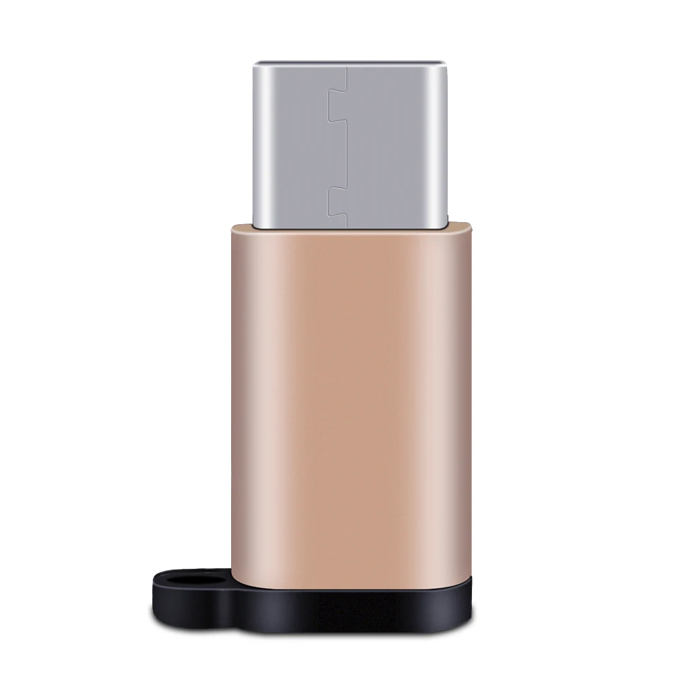 Золотой NYFundas Micro USB Женский к type C Мужской адаптер для samsung Galaxy S10 S9 S8 Plus S10E huawei P30 P20 pro One Plus 7 pro usbc - Цвет: Золотой