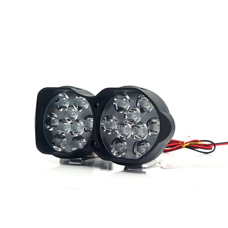 ASLENT фара мотоцикла скутер Противотуманные фары LED ATV 12В 6000 К мото Рабочая белый DRL