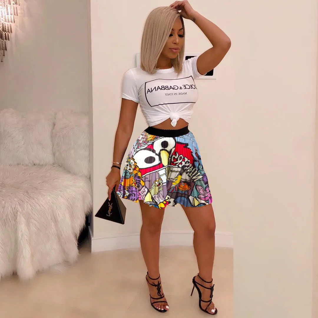 Новая красивая плиссированная юбка с высокой талией 5 цветов. Эластичная резинка