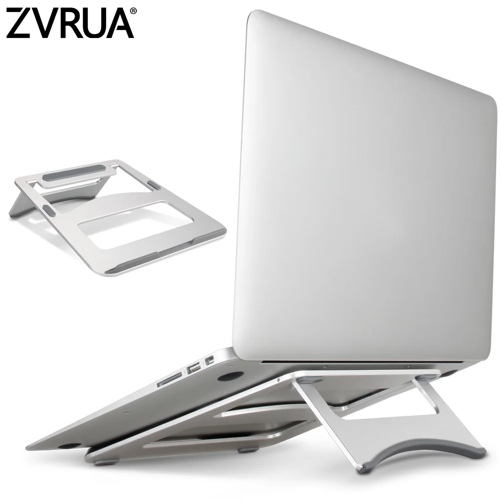 

ZVRUA Laptop Stand Portable Tablet Holder Aluminium Laptop Stands For MacBook Air Mac Book Pro 120 Degree Tablet Mount Soporte