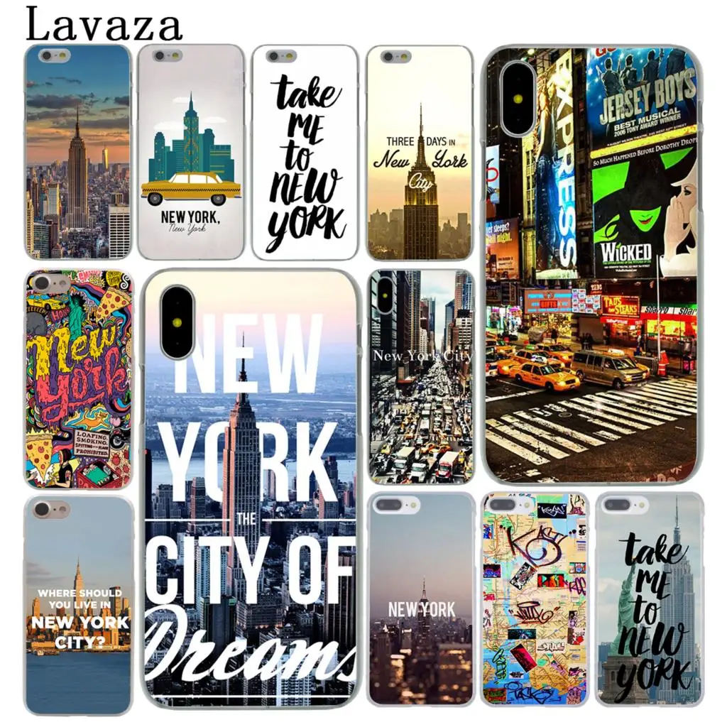 Твердый чехол для телефона Lavaza New York City iPhone XR X XS 11 Pro Max 10 7 8 6 6S 5 5S SE 4S 4 | Мобильные