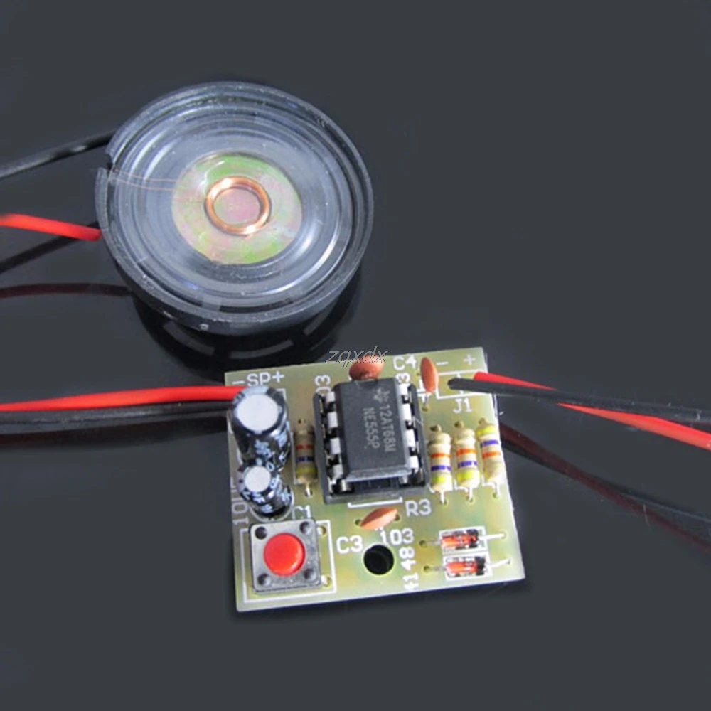 NE555 Осциллятор зуммер электронный DIY тон генератор светодиодный комплект 8R 0 25 Вт