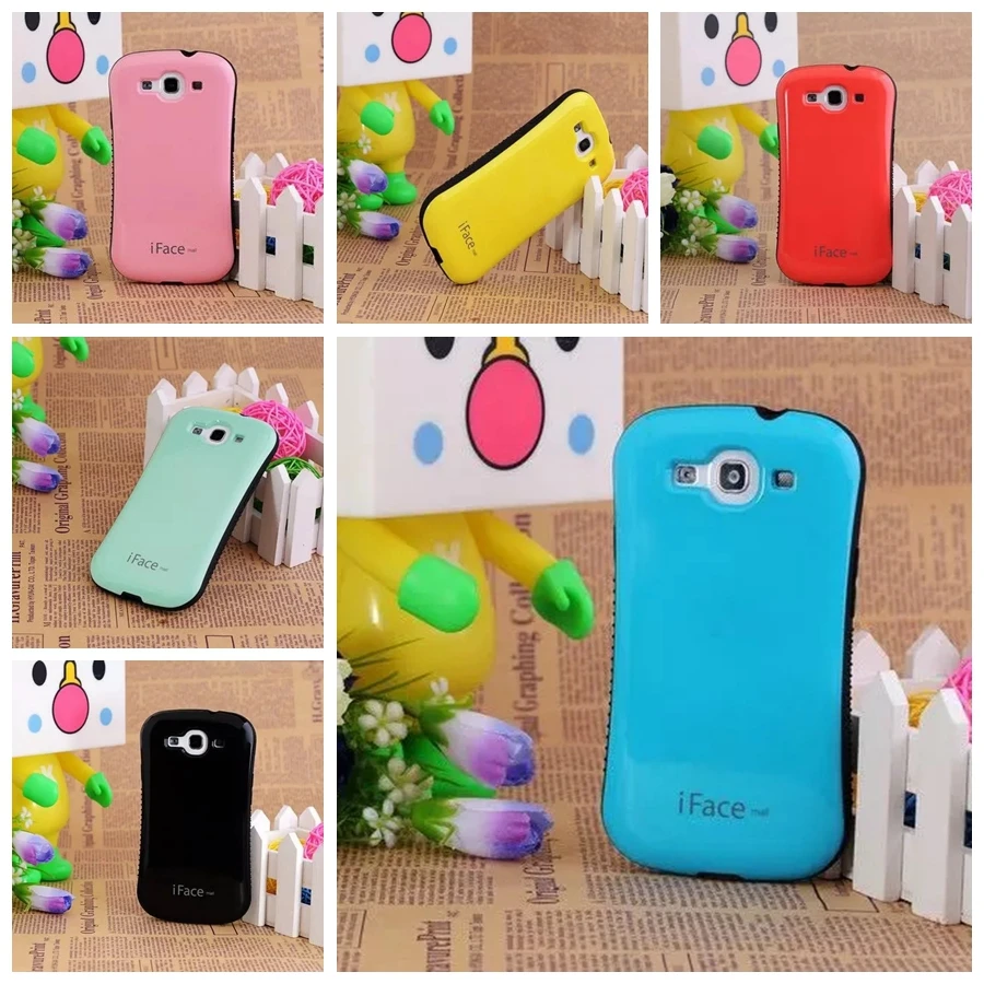 Для samsung Galaxy S3 Чехлы класса люкс повышенной прочности для задней панели + мягкий