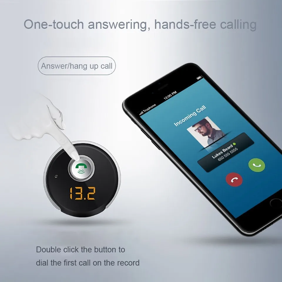 Беспроводные Bluetooth FM передатчики модулятор Автомобильный Радио адаптер MP3 плеер