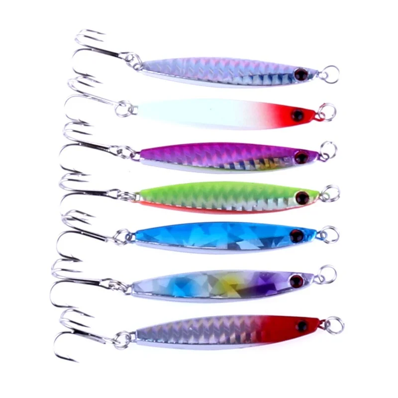 Новая снасть популярная металлическая пластина 6 см/14 г лазерные рыболовные