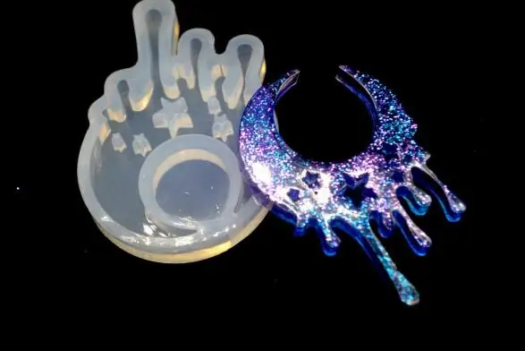 6 шт. DIY силиконовая форма эпоксидной крылья прозрачный силиконовой резины