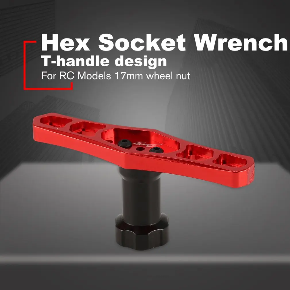 Hex Socket Wrench For 17mm Hub Tires Wheel Nut Coupler Screwdriver 1/8 RC Truck Buggy Off-Road Car Repair Tools | Игрушки и хобби