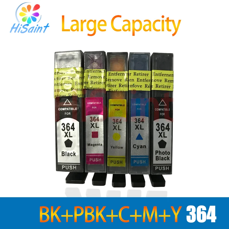 Сменный картридж Hisaint 364XL для принтеров HP 364 xl Deskjet 3070A 5510 6510 B209a C510a C309a|Чернильные