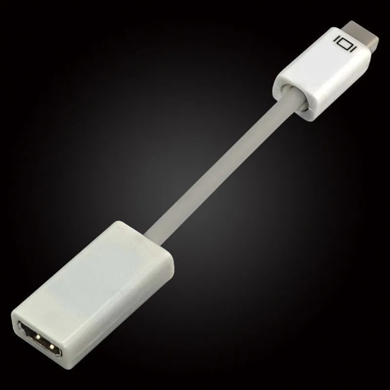 Кабель переходник Mini DVI папа HDMI мама для монитора видеоадаптер кабель 1080P Apple Mac