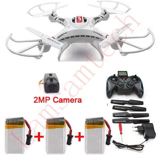 3 batteriesjjrc H8C мини Phantom 2 FPV Дрон 2,4G 4CH 6-Aixs Квадрокоптер вертолет с гироскопом с 2MP Камера VS Syma X5C Hubsan H107D