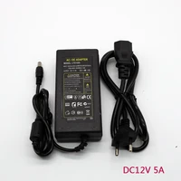 1set 12v5a led drive ac 100v 240v 12v 5a 60w led strip lighting transformers power adapter power supply for imax led 5050 2835