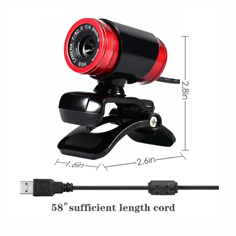 Веб-камера Basix USB 2,0 веб-камера HD 640*480 разрешающая мощность веб-камера с микрофоном Микрофон для компьютера ПК ноутбука веб-камера