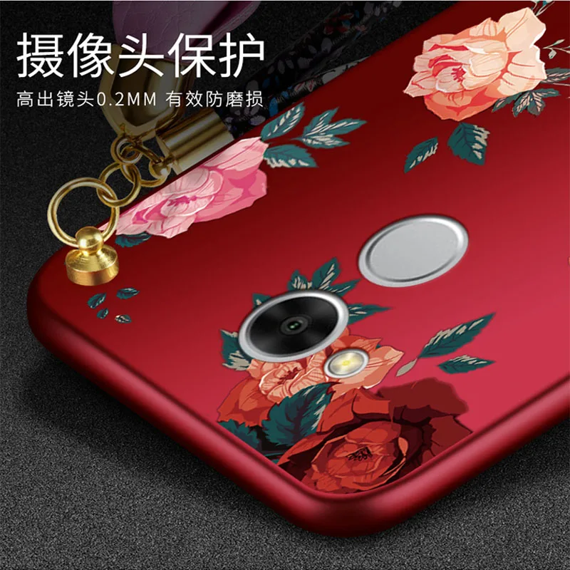 5 &quotМода Цветочный чехол для huawei Honor V9play V9 играть JMM-AL00 мягкий Крышка полное