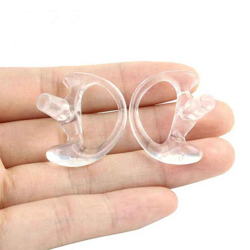 2019 New Fashion High Quality Cute Cool 1 Pairs Transparent Silicone Soft Earbud For Walkie Talkie Covert Acoustic Tube Earpiece |