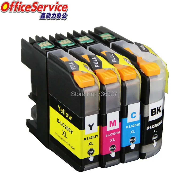 Новый картридж с чернилами LC203 LC201 для струйного принтера Brother MFC-J5520DW J5620DW J485DW J680DW