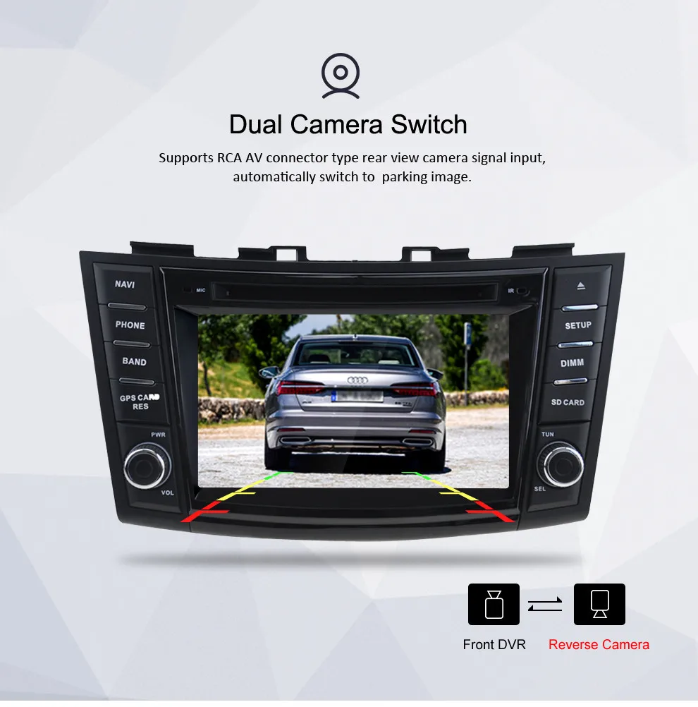 8 &quotAndroid 10 0 Автомобильный видео DVD стерео для Suzuki Swift 2012 2013 2014 2015 2016 аудио GPS
