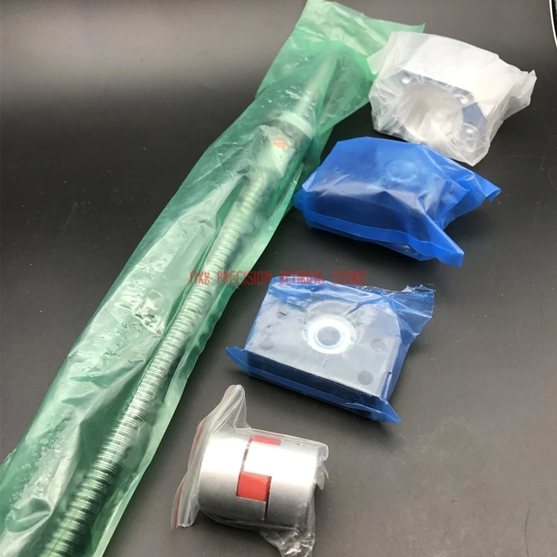 

AXK Linear Rail Sfu3210 Ball Screw - 1300mm + U Ballnut Bk25 Bf25 End Support 3210 Nut Mount Bracket +14x20mm Jaw Coupling