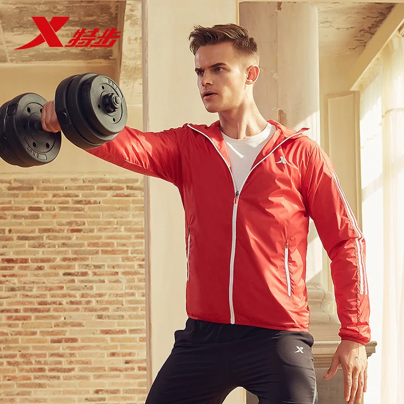 883329159150 XTEP спортивное пальто Running Фитнес с длинным рукавом мужская спортивная