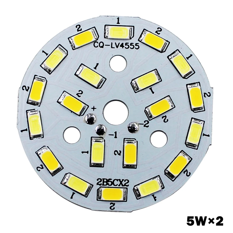 1 шт. теплый/холодный белый два цвета в одном PCB 3 Вт 5 7 9 12 15 18 5730 SMD световая Панель