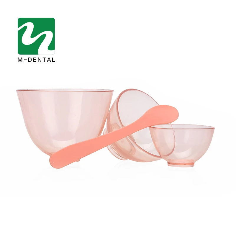 3 шт. прозрачная розовая Стоматологическая резиновая чаша для смешивания