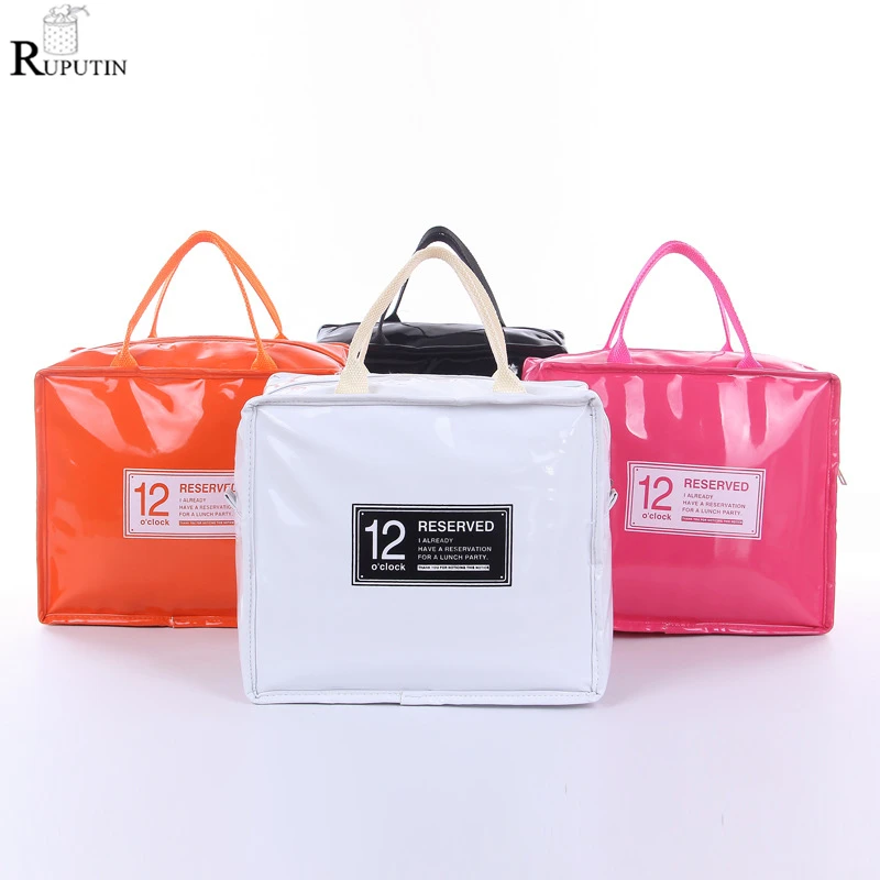 

RUPUTIN Lunch Storage Bags Cooler Lunch Insulated Fresh Bags For Women Kids Thermal Padded Box High Capacity Food Picnic Tin Bag