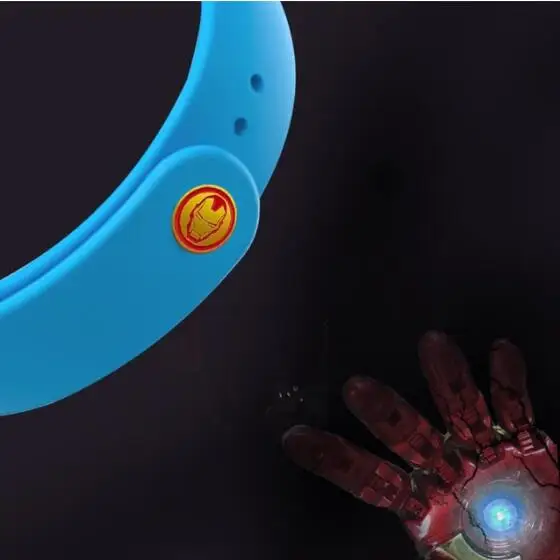 skyblue No.3 Марвел из Мстителей для Xiaomi mi группа 4 3 ремешок для спортивных часов Силиконовый браслет для Xiaomi mi Band 3 Аксессуары mi Band 3 браслет - Цвет ремешка: skyblue No.3