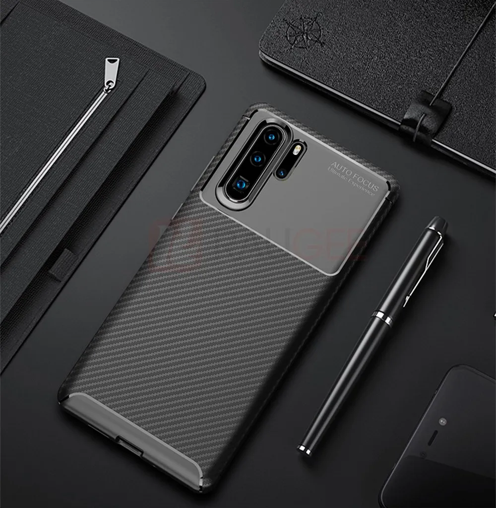 Тонкий чехол для huawei P30 Pro Чехол из углеродного волокна силиконовый бампер мягкий ТПУ защитный чехол для huawei P30 Lite чехол для телефона