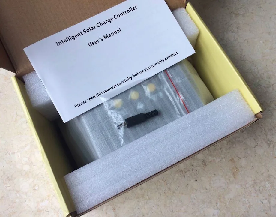 12V 24V автоматическая работа 60A LCD Интеллектуальный Солнечный PV Контроллер заряда